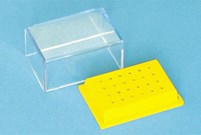 Aluminium Bur Stand 24 Holes Yellow - RA 