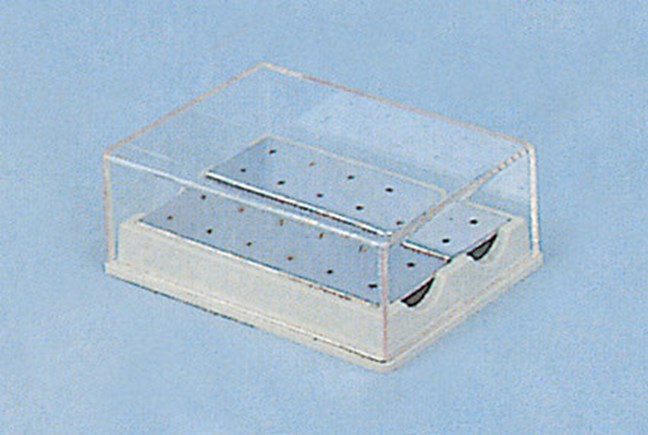 Bur Block with Lid 24 Holes RA