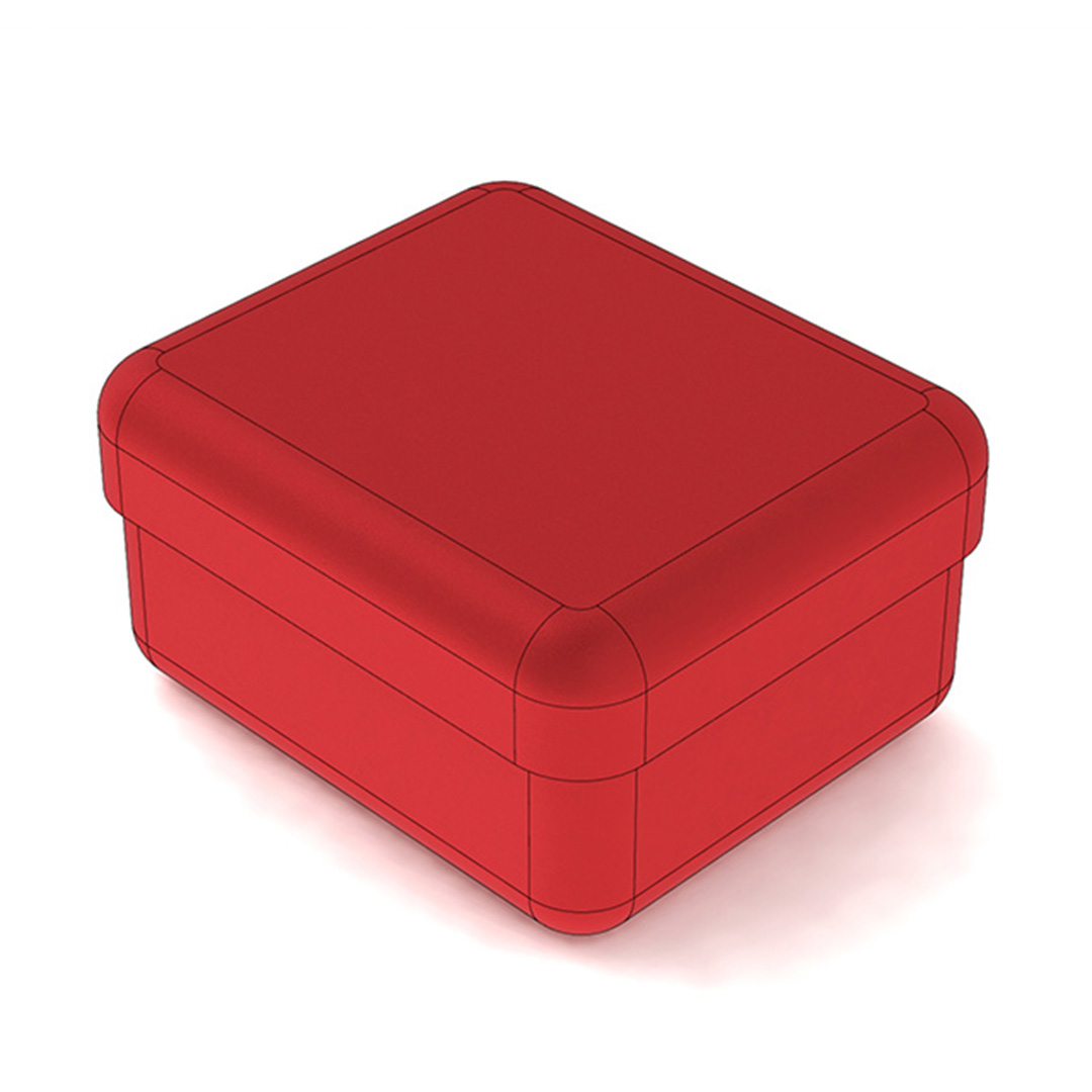 Mini Aluminium Box Red 