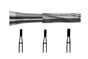 Tungsten Carbide Burs Flat Fissure Plain Cut FG 56 009