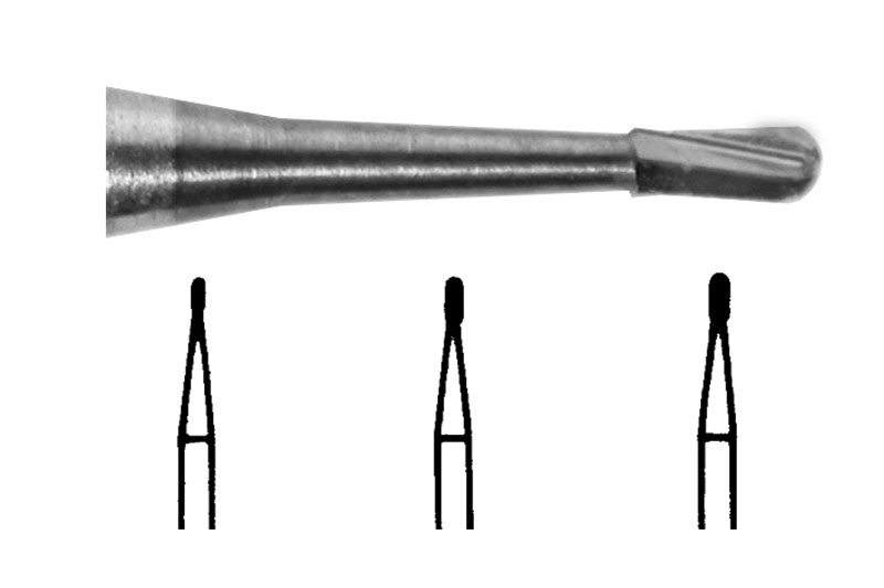 BZ331 Tungsten Carbide Burs Pear Amalgam Plain Cut FG 331 010