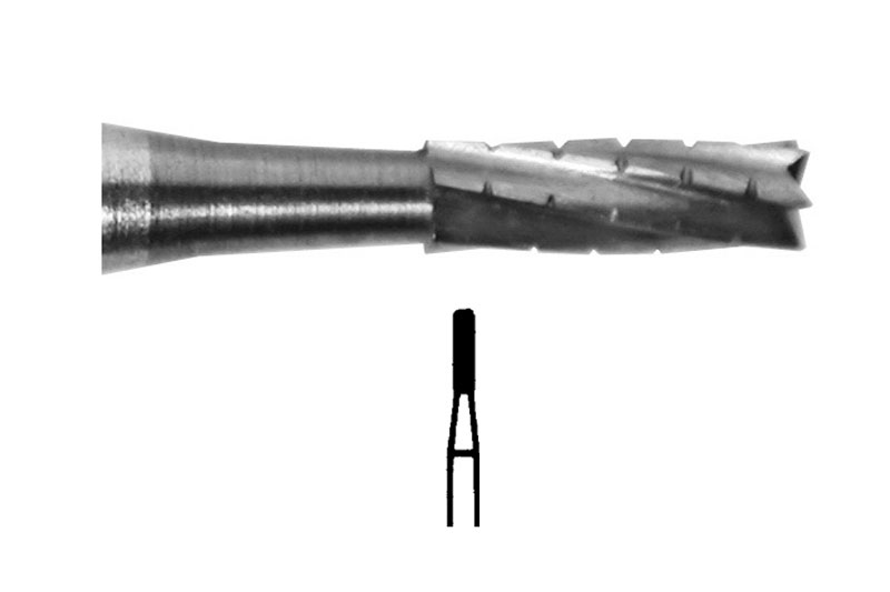 BZC557 Tungsten Carbide Burs Flat Fissure Cross Cut FG 557 010