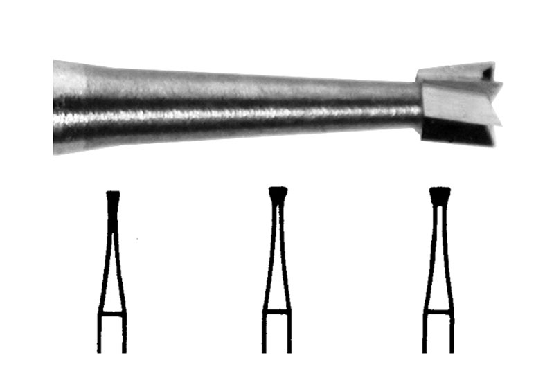 Tungsten Carbide Burs Inverted Cone Plain Cut FG 39 018 