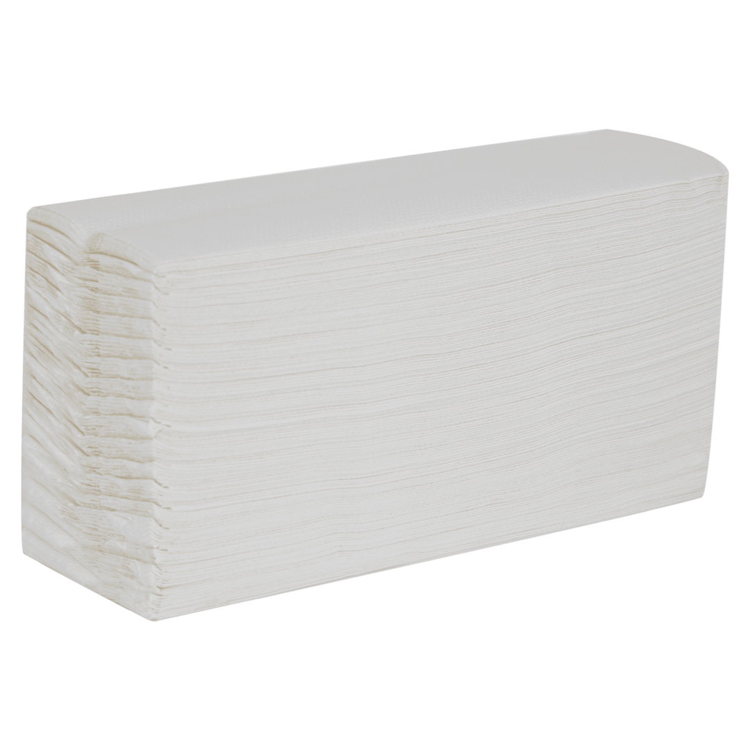 C-Fold Hand Towel 2 ply, White 