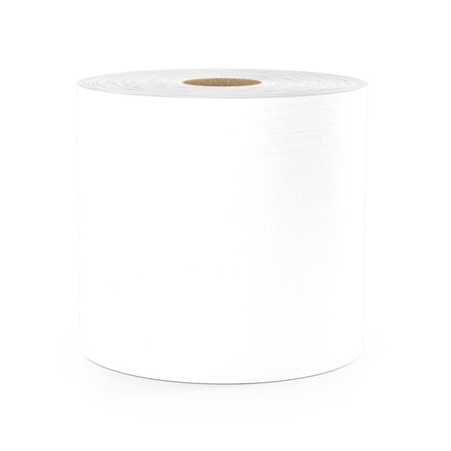 White Centrefeed Roll, White, 2 Ply