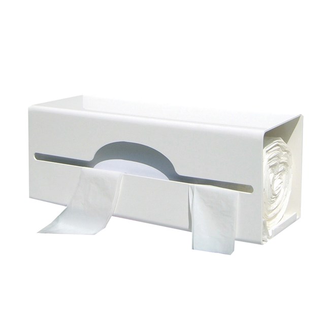 Apron Dispenser Single for 14" Roll - White