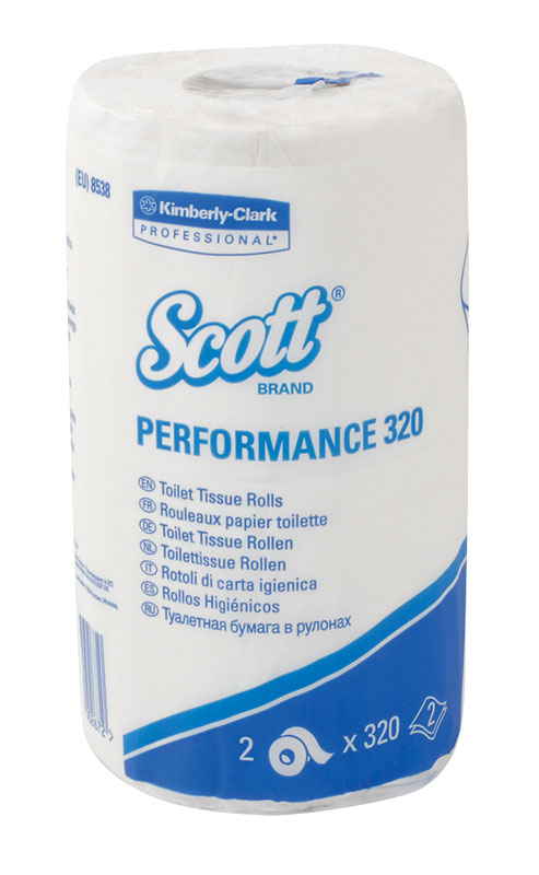 Toilet Tissue Scott 320 - 2 ply, White (8538) 
