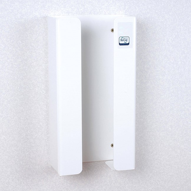 Antimicrobial Bib Dispenser for Bib with Collection Pocket