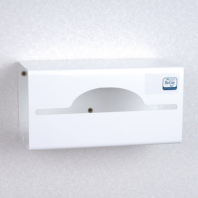 Antimicrobial Bib Dispenser for Disposable Standard Roll Bib