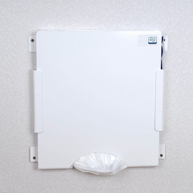 Apron Dispenser for Flat Pack Apron - Wall Mountable