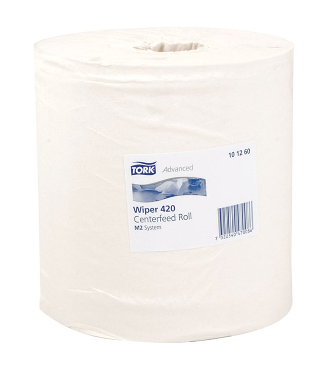 Wiper Rolls M-Tork Plus (9”) - 2 ply, White (101260)