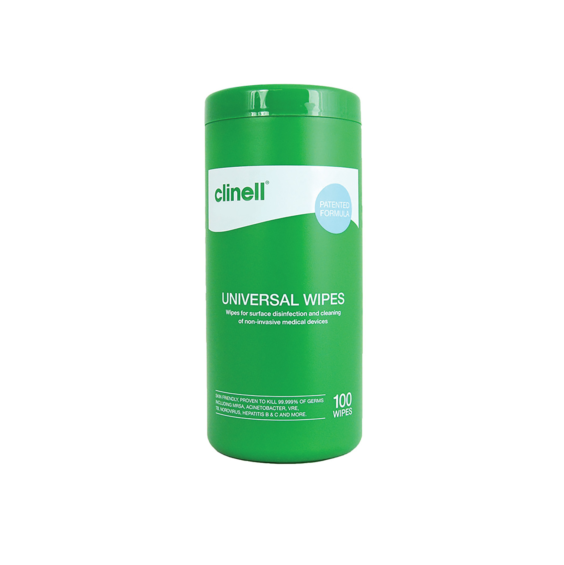 CAW758 Clinell Universal Disinfectant Wipes Tub 250mm x 200mm