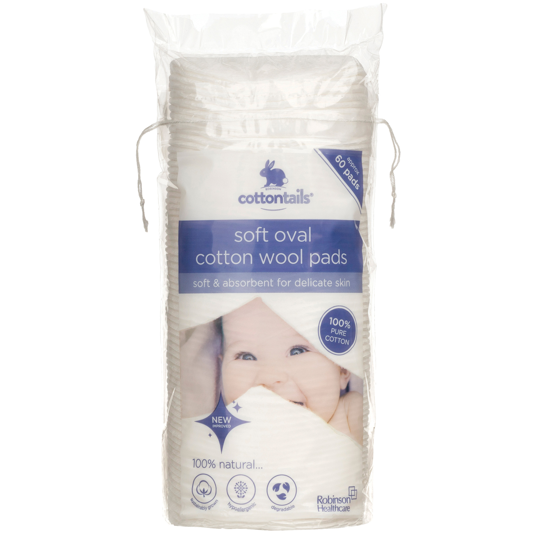 Oval Cotton Wool Pads 