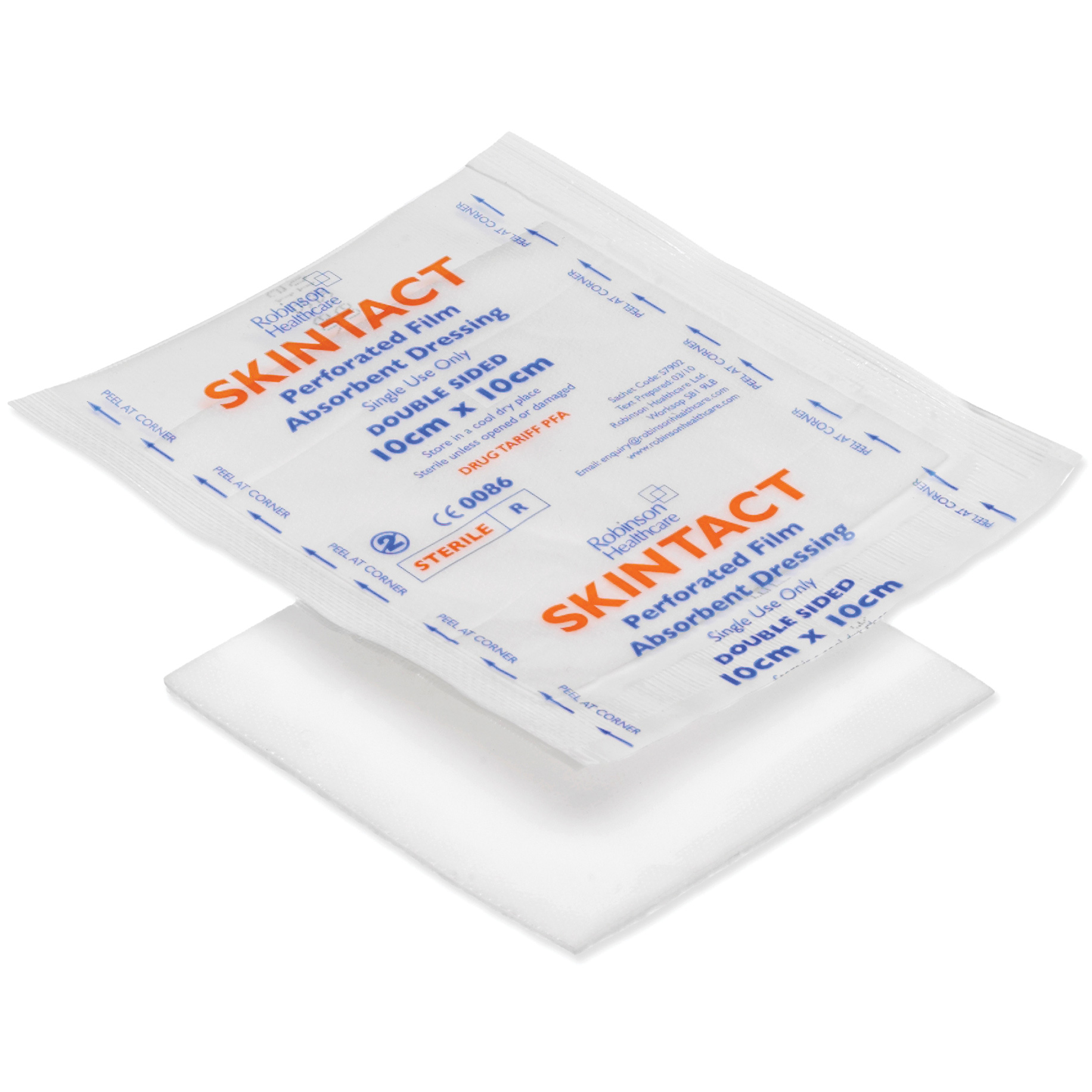 CCA212 Skintact 10cm x 10cm Low Adherent Dressing 7901