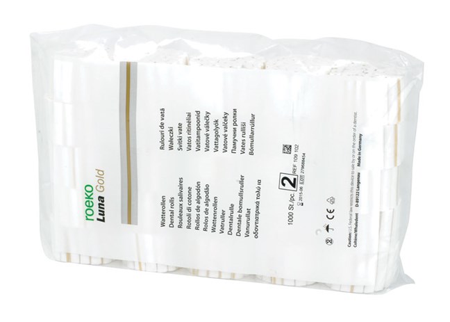 Cotton Wool Rolls Luna 2000 Gold No. 2 Bio