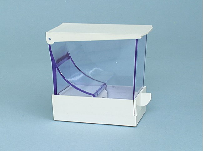 Cotton Wool Roll Dispenser Azure Glass