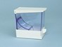 Cotton Wool Roll Dispenser Azure Glass