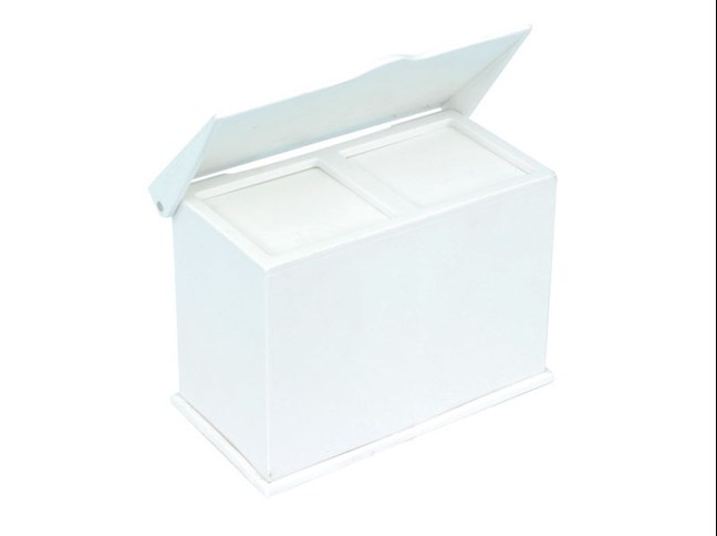 Double Gauze/Swab Dispenser White