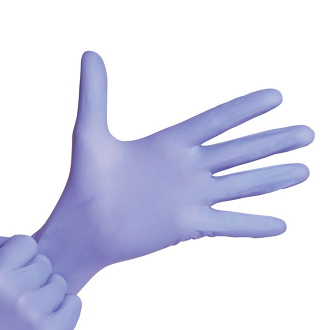 CGN375 Nitrisoft Nitrile Examination Gloves Blue Extra Small