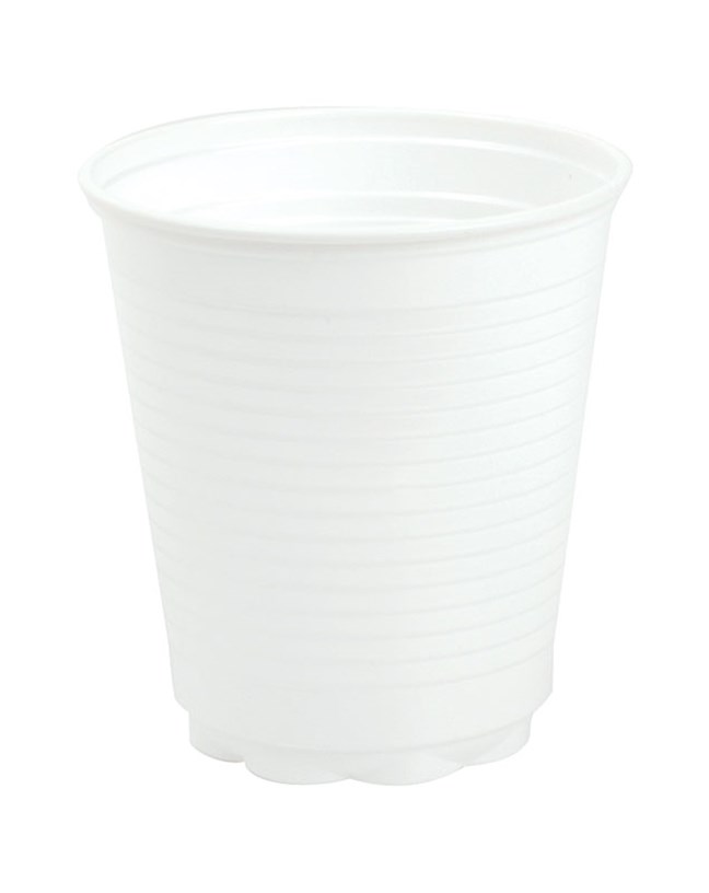 Plastic Cups Squat 180ml White