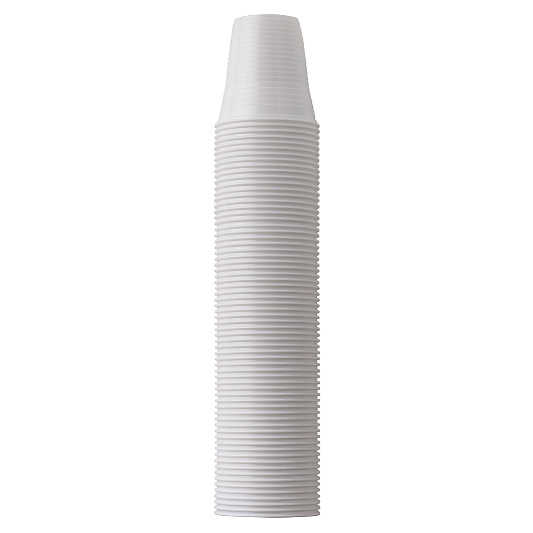 Monoart Plastic Cups White 