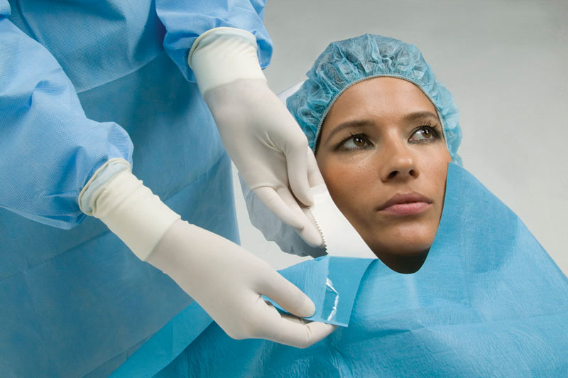 COP370 Disposable Surgery Drapes with adhesive Sterile 50 x 75cm