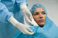 Disposable Surgery Drapes with adhesive - Sterile 50 x 75cm (12T1253) Blue 