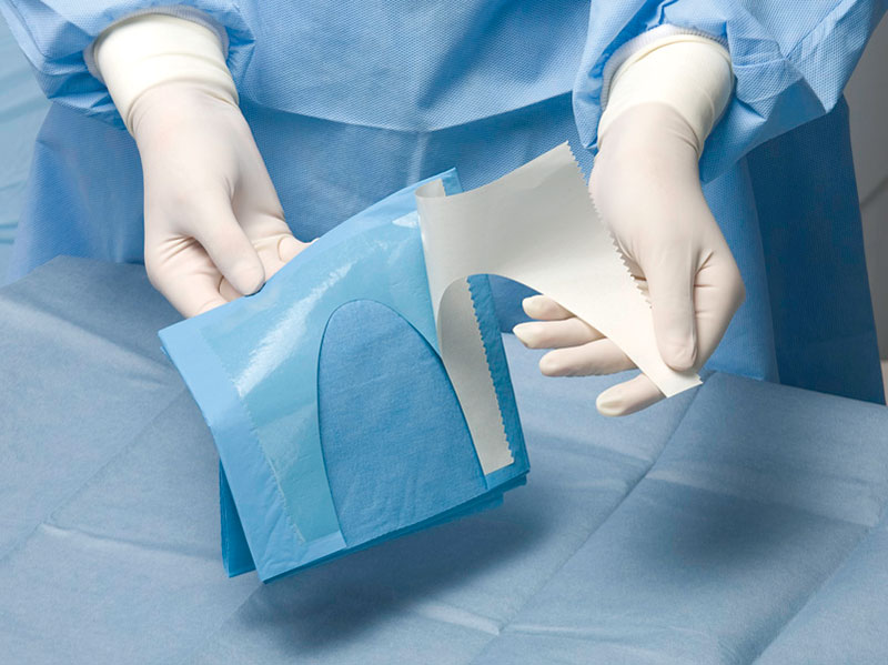 COP371 Disposable Surgery Drapes with adhesive Sterile 75 x 90cm