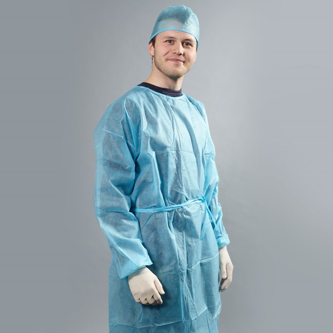 Gown Isolation Sterile Blue X-Large