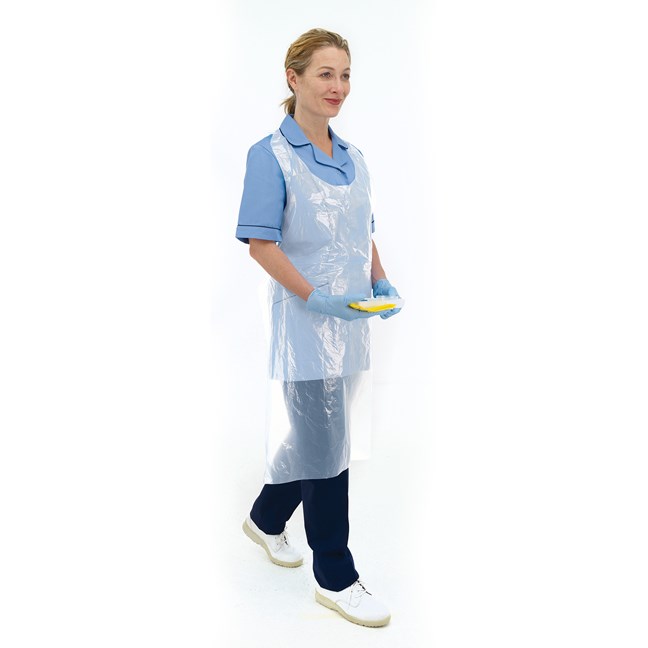 Healthgard Disposable Plastic Aprons White