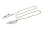 Bib Chain Steel, Nickel plated chain