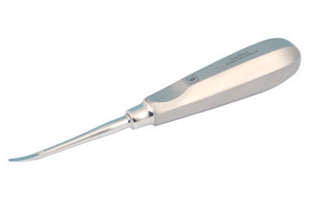 Luxation Instruments - Autoclavable Luxator No 6 Curved Downward 3mm