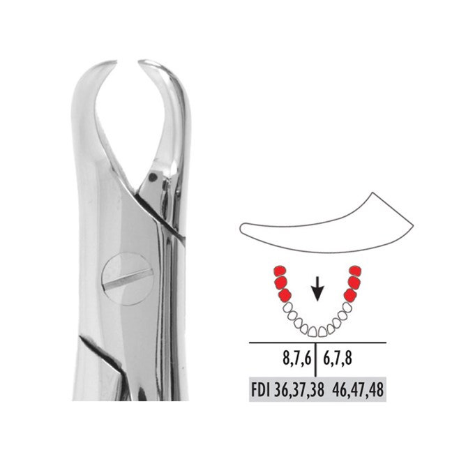 Forceps - Autoclavable 87 Lower Molars (Cowhorn)