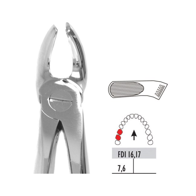 Forceps - Autoclavable 93 2nd Upper Molars Left
