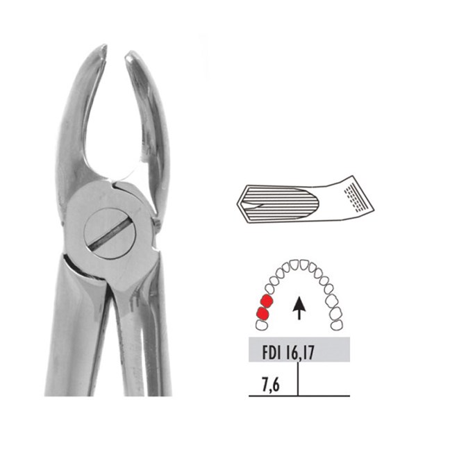 Forceps - Autoclavable 96 Small Upper Molars Right