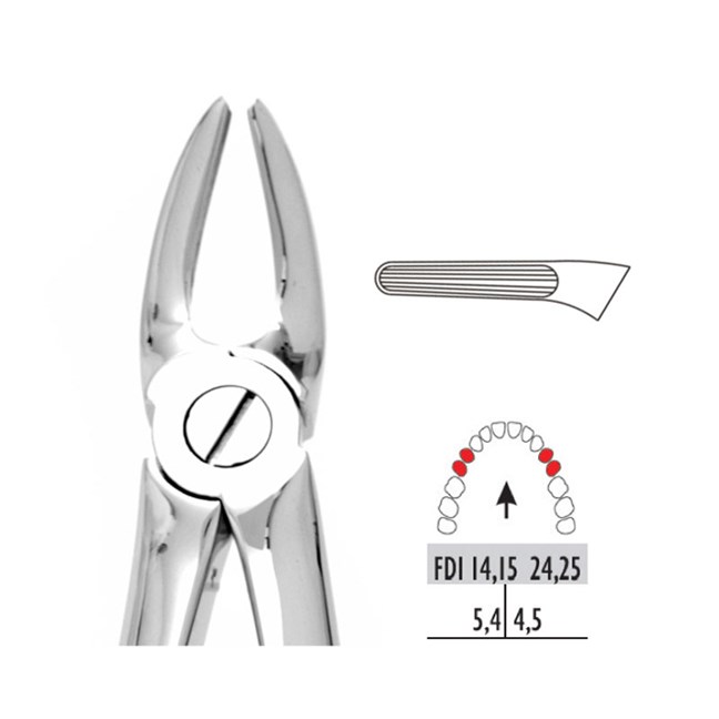 Forceps Premier Range - Autoclavable 7 Upper Roots and Bicuspids