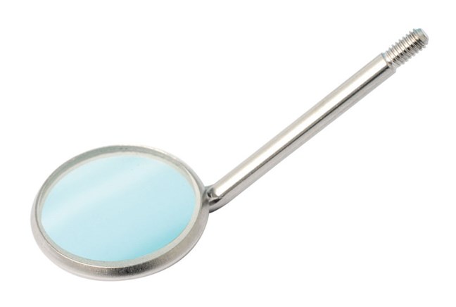 Mouth Mirrors - Magnifying Rear Surface - Plane 4 - Autoclavable