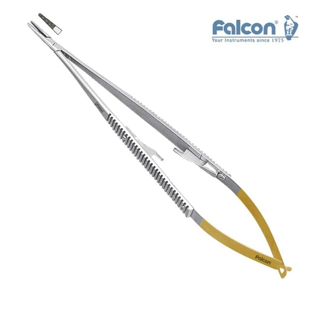 Falcon-Grip Needle holder Castroviejo str. 180mm TC