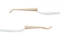 SofGrip – TiN Coated PFI-1 Flat Plastic – White Silicone Handle – Autoclavable 