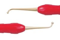SofGrip – TiN Coated Ball Ended Burnisher No. 155 – Red Silicone Handle – Autoclavable 