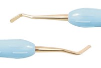 SofGrip – TiN Coated PFI-178 Flat Plastic – Light Blue Silicone Handle – Autoclavable 