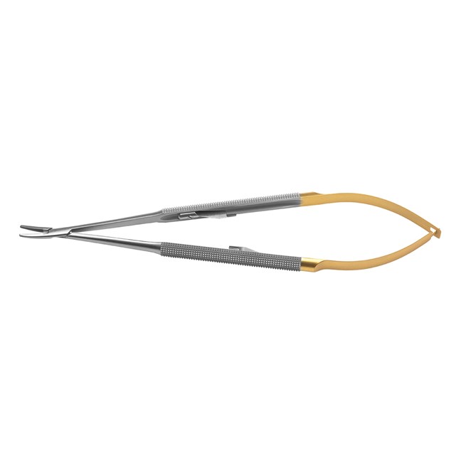 Needle Holder Micro curved, TC 18 cm
