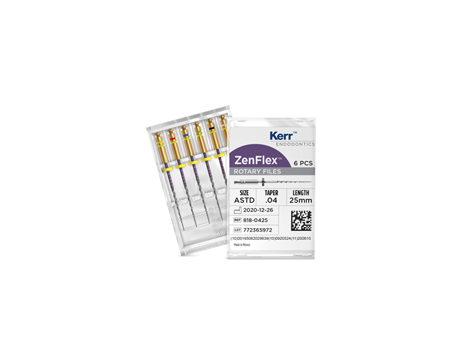 ZenFlex NiTi File .06 25mm Size 50 Yellow