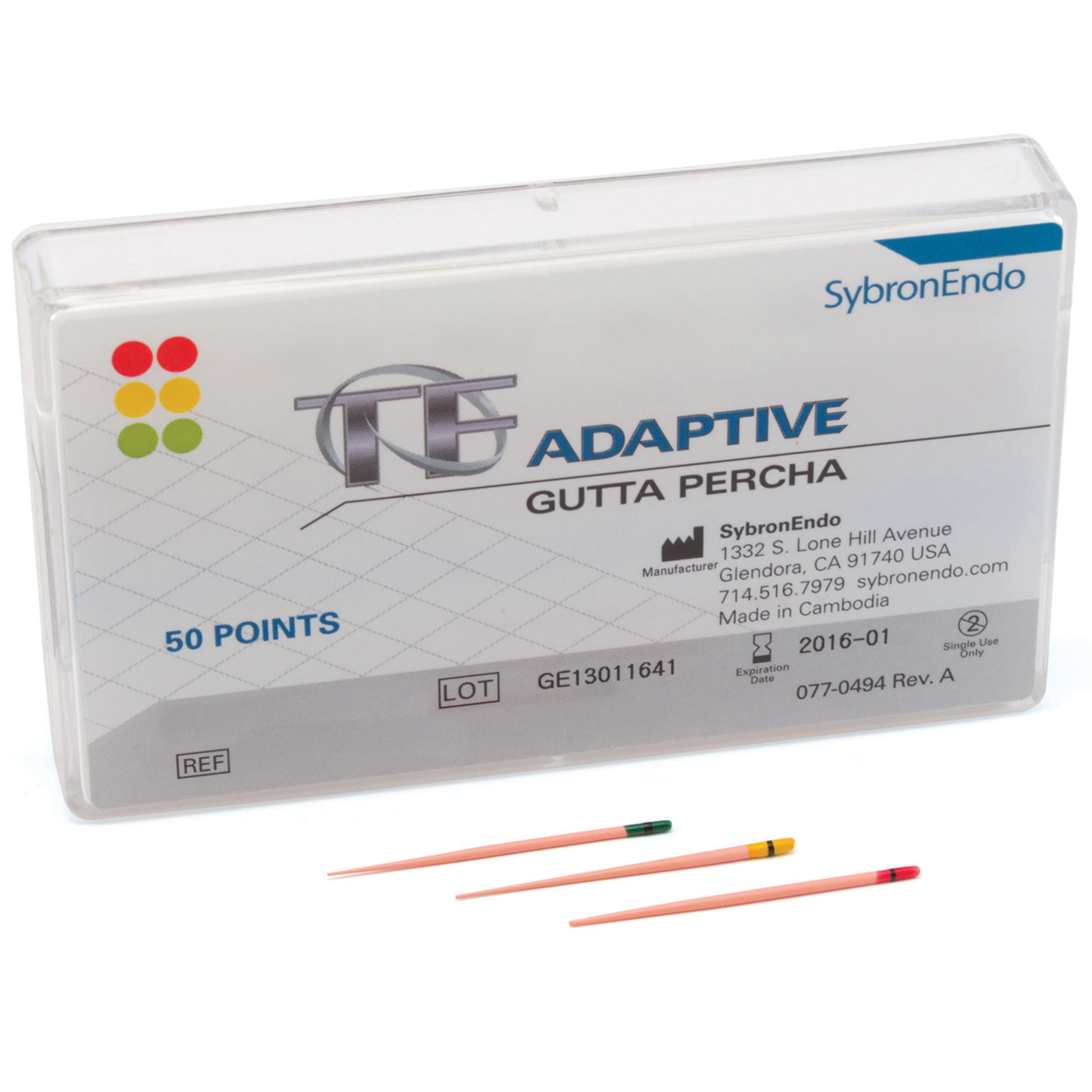 EQK332 TF Adaptive Gutta Percha Points SM2SM3 Assorted