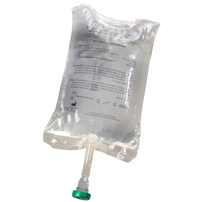 Saline Pouches 500ml - Pack 15
