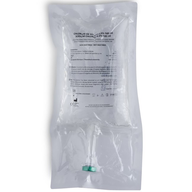 Saline Pouches 500ml - Pack 15
