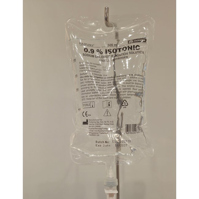 Saline Pouch - Sodium Chloride 250ml - Pack 40