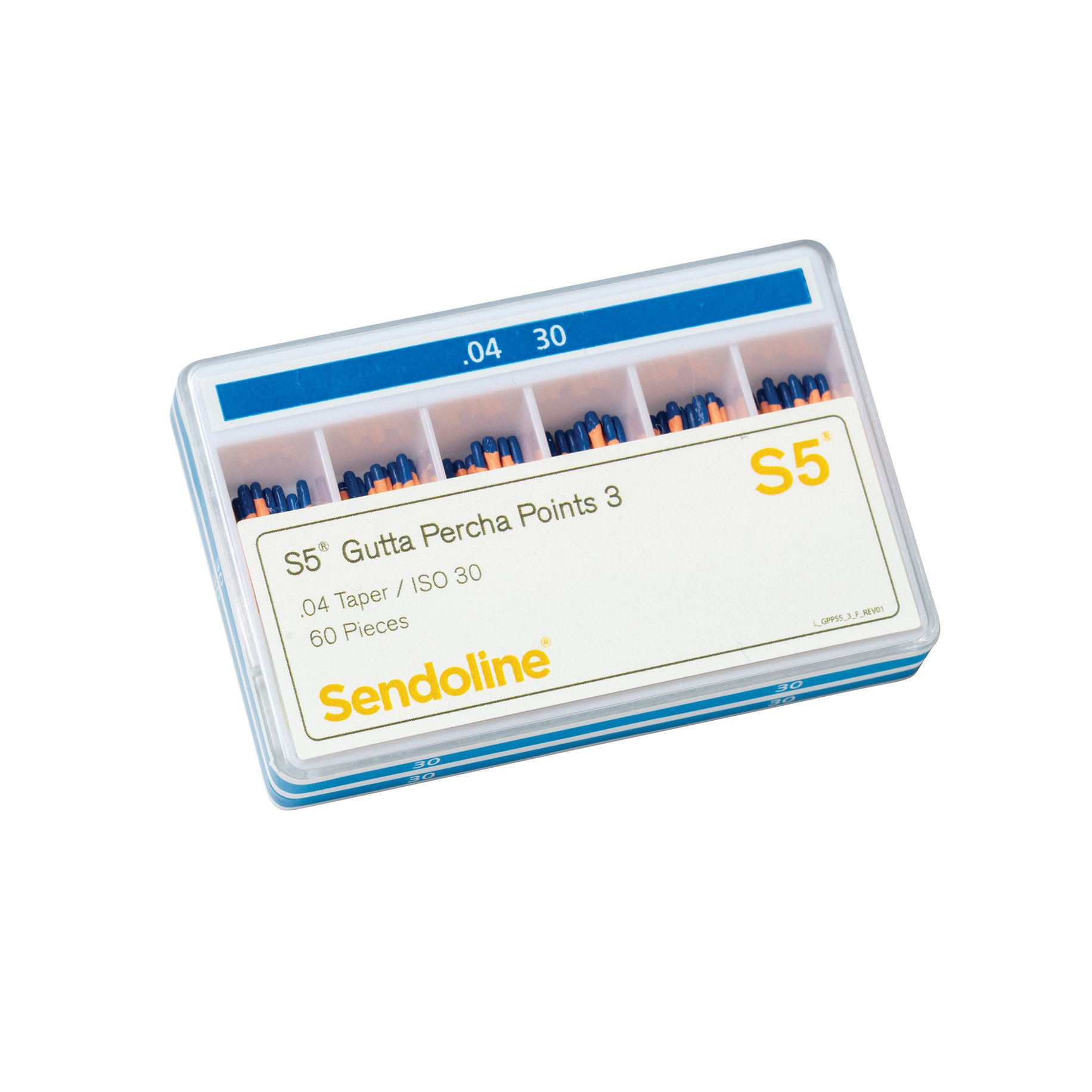 EVS573 S5 Gutta Percha Points Size 3 30 Taper .04