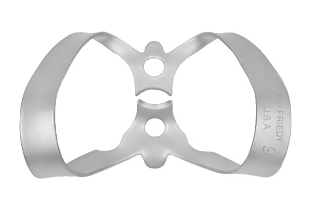 9 Satin Steel Rubber Dam Clamp