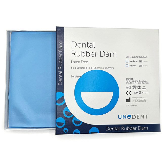Non-Latex Rubber Dam Squares Medium Gauge Thickness 0.18mm/0.23mm